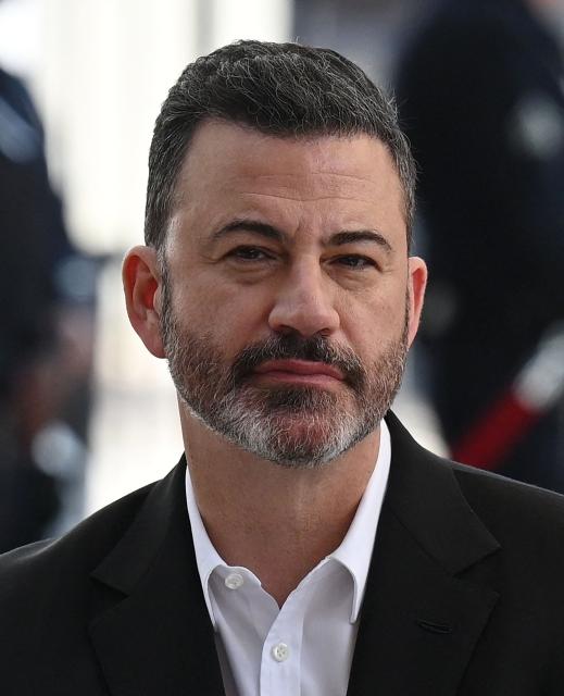 (FILES) Television host Jimmy Kimmel attends the Hollywood Walk of Fame star unveiling ceremony for British radio personality Richard Blade, in Hollywood, California, June 6, 2024. Donald Trump called for US comedian Jimmy Kimmel to be sacked for likening First Lady Melania Trump to an "expectant widow," in a joke made days before a shooting at a dinner attended by the president. "Jimmy Kimmel should be immediately fired by Disney and ABC" over the "despicable call to violence", Trump said on April 27, 2026 in a post on Truth Social, hours after Melania Trump also criticized the comment. (Photo by Robyn Beck / AFP)
