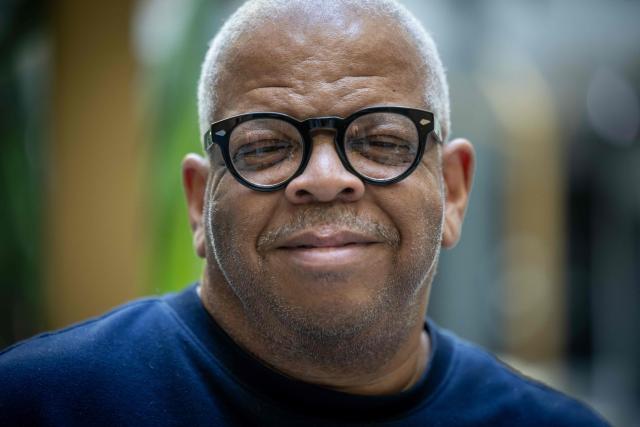 Trumpet player and composer Terence Blanchard poses during an AFP interview before a concert in tribute to Miles Davis and John Coltrane, at which he will perform with Ravi Coltrane in Wroclaw as part of the Jazz nad Odra festival, on April 26, 2026. Their show is one of a series of concerts honoring Davis and Coltrane, which will culminate in a grand crescendo at the historic Grand Rex in Paris, from which both drew significant inspiration. (Photo by Wojtek RADWANSKI / AFP)