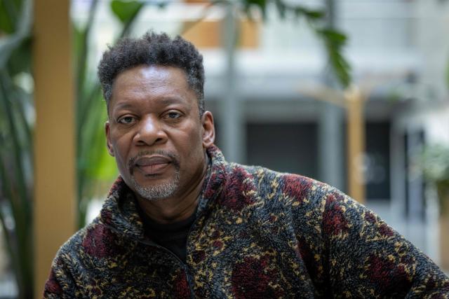 United States' saxophonist Ravi Coltrane poses for the pictures during an AFP interview ahead of a concert in honor of Miles Davis and John Coltrane, at which he will perform with trumpeter and composer Terence Blanchard in Wroclaw as part of the Jazz nad Odra festival on April 26, 2026. Awash in purple and turquoise stage lights, a century after the birth of two of jazz's most formidable legacies -- Miles Davis and John Coltrane -- Ravi Coltrane and Terence Blanchard are refusing to recreate the past. (Photo by Wojtek RADWANSKI / AFP)
