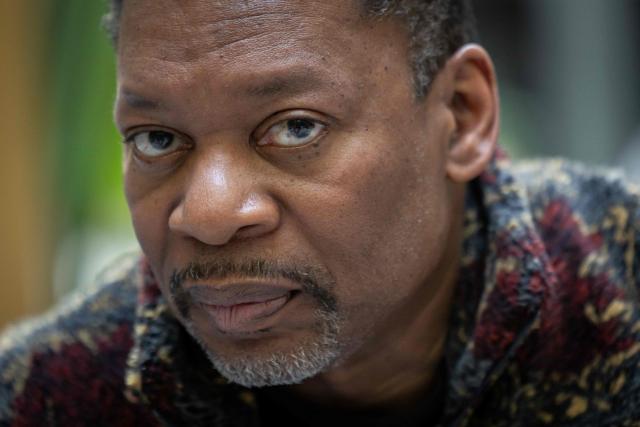 United States' saxophonist Ravi Coltrane poses for the pictures during an AFP interview ahead of a concert in honor of Miles Davis and John Coltrane, at which he will perform with trumpeter and composer Terence Blanchard in Wroclaw as part of the Jazz nad Odra festival on April 26, 2026. Awash in purple and turquoise stage lights, a century after the birth of two of jazz's most formidable legacies -- Miles Davis and John Coltrane -- Ravi Coltrane and Terence Blanchard are refusing to recreate the past. (Photo by Wojtek RADWANSKI / AFP)