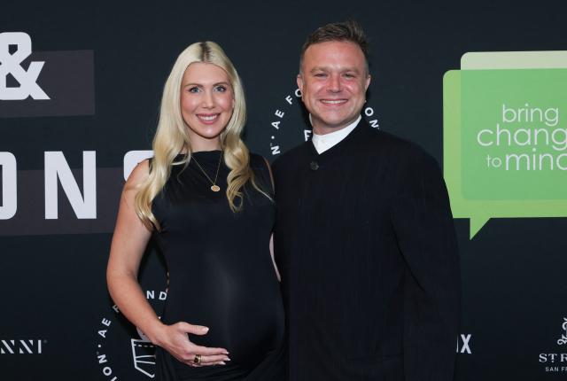 US producer Zak WIlliams and his wife Olivia June attend non-profit organization Bring Change to Mind's "Revels and Revelations Celebration" at the Fort Mason Center for Arts and Culture in San Francisco, California, on April 27, 2026. (Photo by Christopher VICTORIO / AFP)