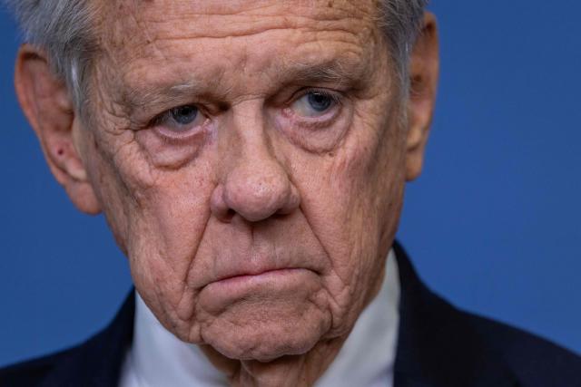 The US President's Special Envoy for Belarus John Cole speaks during a press conference with the Polish Foreign Minister (not in picture) at the ministry building in Warsaw on April 28, 2026, after an exchange of prisoners. Poland on April 28 released a jailed Russian archaeologist, who was wanted by Ukraine, as part of a multi-country swap deal that also saw a Polish journalist freed from a Belarusian jail. (Photo by Wojtek RADWANSKI / AFP)