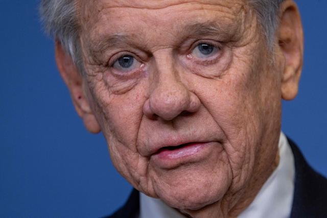 The US President's Special Envoy for Belarus John Cole speaks during a press conference with the Polish Foreign Minister (not in picture) at the ministry building in Warsaw on April 28, 2026, after an exchange of prisoners. Poland on April 28 released a jailed Russian archaeologist, who was wanted by Ukraine, as part of a multi-country swap deal that also saw a Polish journalist freed from a Belarusian jail. (Photo by Wojtek RADWANSKI / AFP)