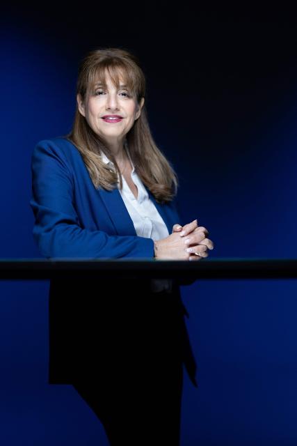 French Member of Parliament for the parliamentary group Ensemble pour la Republique (EPR, formerly Renaissance), Caroline Yadan poses during a photo session in Paris on April 28, 2026. (Photo by Joel Saget / AFP)