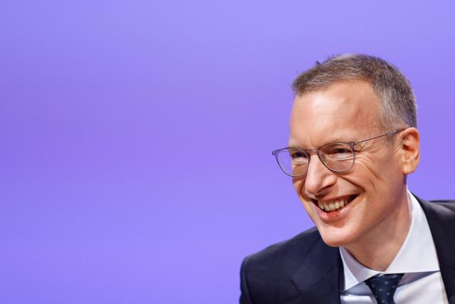 Chief Executive Officer (CEO) of Munich Re Group, Christoph Jurecka attends the Annual General Meeting (AGM) of the company at the headquarters in Munich, southern Germany, on April 29, 2026. (Photo by Michaela STACHE / AFP)