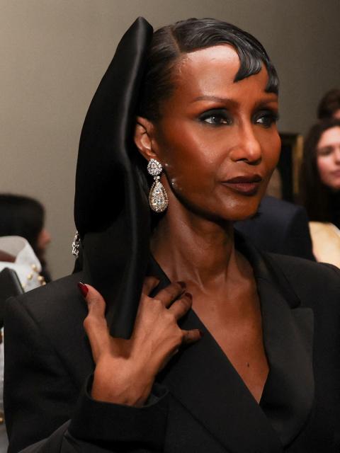 Somali-US model Iman attends the Greater Together Reception, partner of King’s Trust at Christie's in New York, on April 29, 2026. (Photo by Suzanne Plunkett / POOL / AFP)