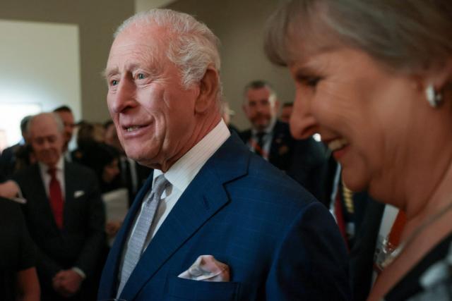 Britain's King Charles III attends the Greater Together Reception, partner of King’s Trust at Christie's in New York, on April 29, 2026. (Photo by Spencer Platt / POOL / AFP)