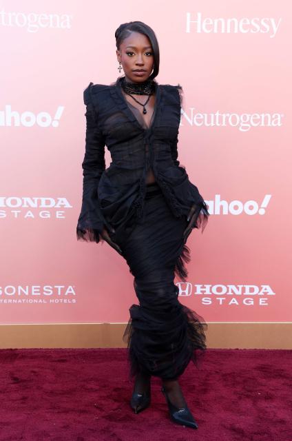 US TV personality Serena Page attends Billboard Women in Music at the Hollywood Palladium in Los Angeles on April 29, 2026. (Photo by VALERIE MACON / AFP)