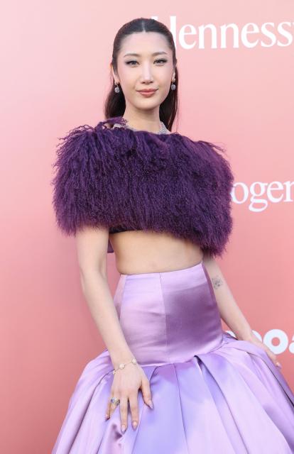 South Korean-US singer EJAE attends Billboard Women in Music at the Hollywood Palladium in Los Angeles on April 29, 2026. (Photo by VALERIE MACON / AFP)