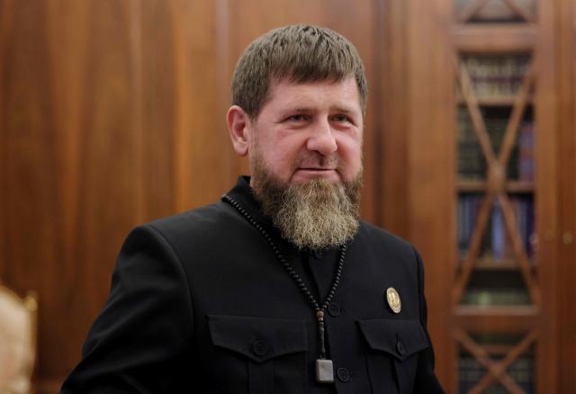 In this pool photograph distributed by the Russian state agency Sputnik, Chechen leader Ramzan Kadyrov meets with Russia's President at the Kremlin in Moscow late on April 29, 2026. (Photo by Mikhail METZEL / POOL / AFP) / Editor's note : this image is distributed by the Russian state owned agency Sputnik
