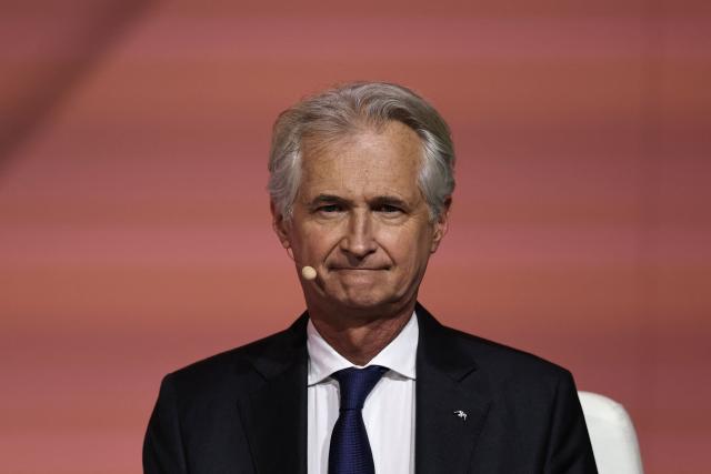 Chairman of the Board of Directors of AXA Antoine Gosset-Grainville attends the French multinational insurance corporation Axa general assembly at the Salle Pleyel, in Paris on April 30, 2026. (Photo by Anne-Christine POUJOULAT / AFP)