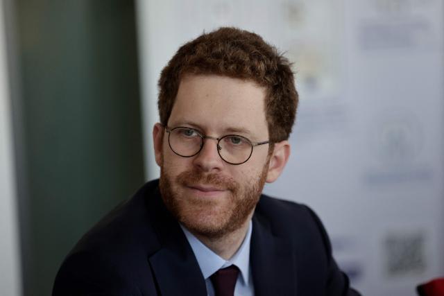 France’s junior Minister for Public Accounts David Amiel attends a visit to the headquarters of the French National Agency for Secure Documents (Agence nationale des titres securises - ANTS), in Paris, on April 30, 2026. The National Agency for Secure Documents suffered a massive data breach on 15 April, 2026. The data of nearly 12 million individuals and businesses had been affected by the attack. (Photo by STEPHANE DE SAKUTIN / AFP)