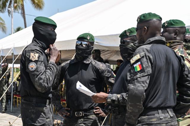 Members of Senegal's special forces take part in the Flintlock 2026 military training hosted by the International counter-terrorism-Academy, in Jacqueville on April 30, 2026. (Photo by Issouf SANOGO / AFP)