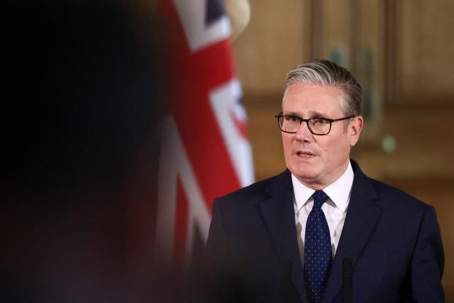 Britain's Prime Minister Keir Starmer gives a statement at 10 Downing Street in central London on April 30, 2026, to update on the government's response to the stabbing of two Jewish men the day before. Starmer was earlier booed and heckled with shouts of "Jew harmer" on April 30 as the Jewish community in London accused him of doing too little to protect them, a day after a knife attack. (Photo by Jack Taylor / POOL / AFP)