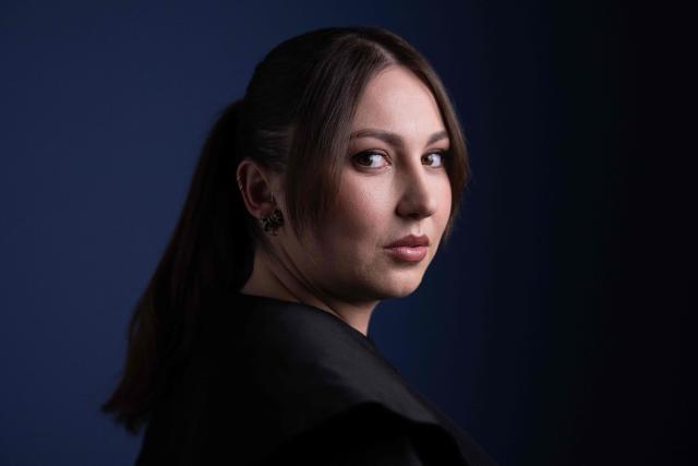 French singer and songwriter Pauline Thisse, known as Linh, poses during a photo session in Paris, on April 30, 2026. (Photo by SIMON WOHLFAHRT / AFP)