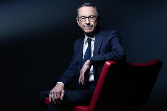 French right-wing Les Republicains (LR) President and candidate for the France's 2027 presidential elections Bruno Retailleau, poses during a photo session in Paris, on April 29, 2026. (Photo by JOEL SAGET / AFP)