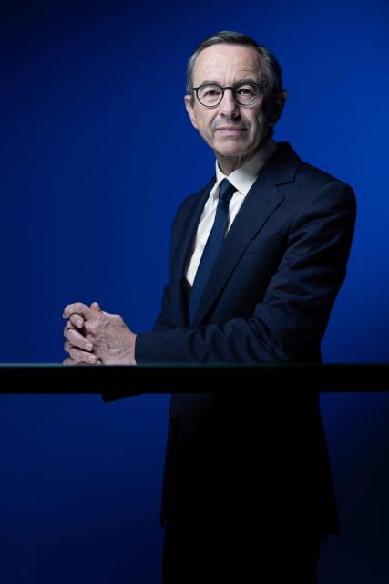 French right-wing Les Republicains (LR) President and candidate for the France's 2027 presidential elections Bruno Retailleau, poses during a photo session in Paris, on April 29, 2026. (Photo by Joel Saget / AFP)