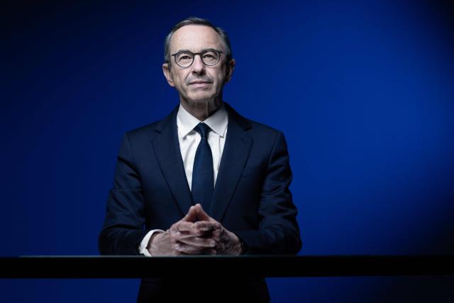 French right-wing Les Republicains (LR) President and candidate for the France's 2027 presidential elections Bruno Retailleau, poses during a photo session in Paris, on April 29, 2026. (Photo by Joel Saget / AFP)