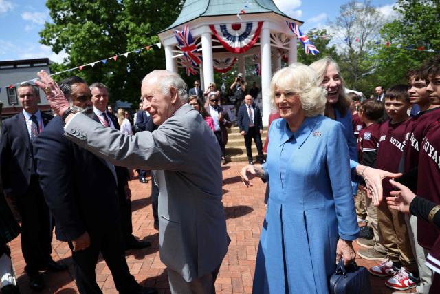 King Charles III and Queen Camilla attend a parade and block party on the final day of the state visit of King Charles III and Queen Camilla on April 30, 2026 in Front Royal, Virginia. (Photo by Win McNamee / POOL / AFP)