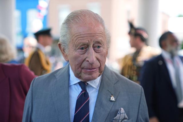 Britain's King Charles III attends a parade on April 30, 2026 in Front Royal, Virginia. (Photo by Matt Rourke / POOL / AFP)