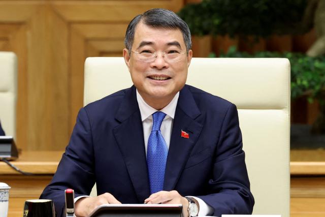 Vietnam's Prime Minister Le Minh Hung attends a meeting with Japan's Prime Minister Sanae Takaichi in Hanoi on May 2, 2026. (Photo by Hoang Long / AFP)