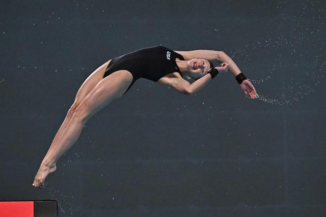 USAґs Ellireese Niday competes in the the women’s 10m platform event at the World Aquatics Diving World Cup Super Finals in Beijing on May 2, 2026. (Photo by Pedro PARDO / AFP)