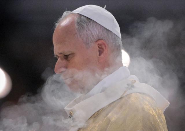 Pope Leo XIV celebrates a mass for new Episcopal Ordinations at the Basilica of San Giovanni in Laterano in Rome on May 2, 2026. (Photo by TIZIANA FABI / AFP)