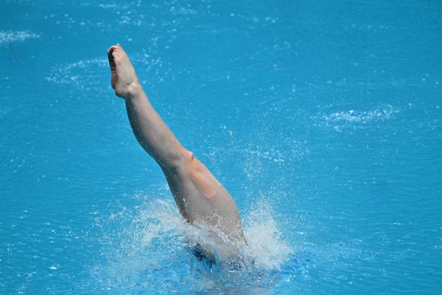 Chinaґs Chen Yiwen competes in the women’s 3m springboard event during the World Aquatics Diving World Cup Super Final at the Water Cube in Beijing on May 3, 2026. (Photo by Pedro PARDO / AFP)