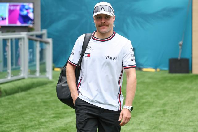Cadillac's Finnish driver Valtteri Bottas arrives ahead of the 2026 Miami Formula One Grand Prix at Miami International Autodrome in Miami Gardens, Florida, on May 3, 2026. (Photo by CHARLY TRIBALLEAU / AFP)