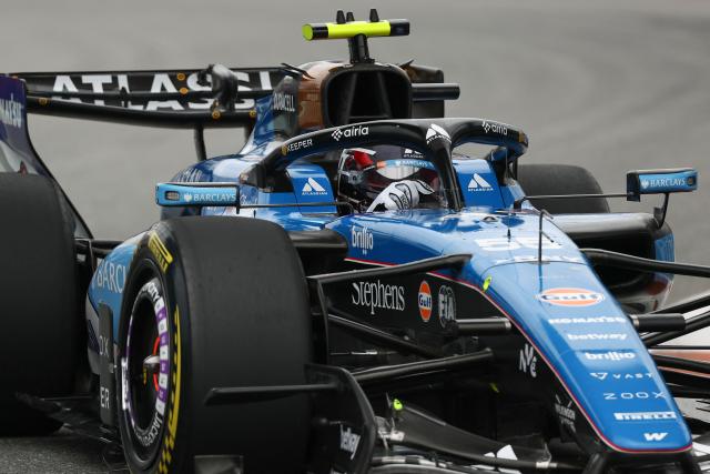 Williams' Spanish driver Carlos Sainz races during the 2026 Miami Formula One Grand Prix at Miami International Autodrome in Miami Gardens, Florida, on May 3, 2026. (Photo by CHARLY TRIBALLEAU / AFP)