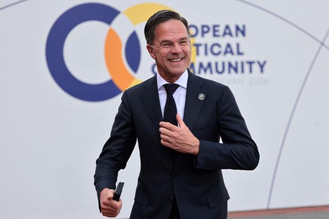 NATO Secretary General Mark Rutte arrives to attend the 8th European Political Community (EPC) summit in Yerevan on May 4, 2026. (Photo by Ludovic MARIN / AFP)