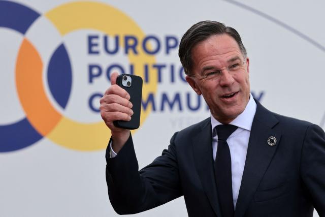 NATO Secretary General Mark Rutte arrives to attend the 8th European Political Community (EPC) summit in Yerevan on May 4, 2026. (Photo by Ludovic MARIN / AFP)