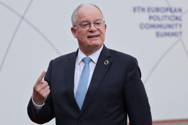 Greek President Constantine Tassoulas arrives to attend the 8th European Political Community (EPC) summit in Yerevan on May 4, 2026. (Photo by Ludovic MARIN / AFP)
