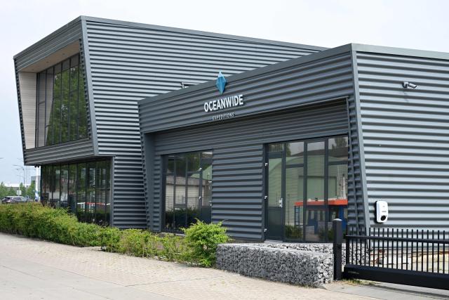 This photograph shows the Oceanwide Expeditions headquarters in Vlissingen on May 4, 2026. Strict precautionary measures including isolation are in place on a cruise ship anchored off Cape Verde on which a suspected outbreak of hantavirus has killed three people, the cruise operator  said on May 4, 2026. (Photo by Nicolas TUCAT / AFP)
