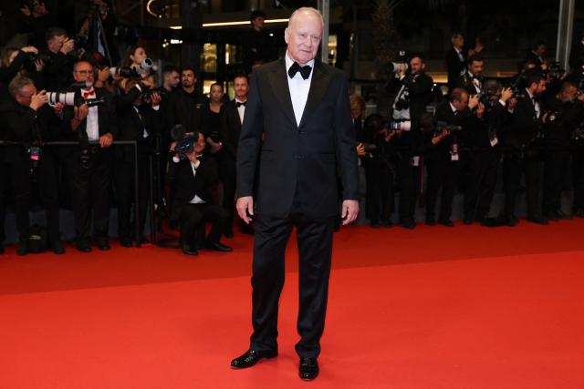 (FILES) Swedish actor Stellan Skarsgard arrives for the screening of the film "Affeksjonsverdi" (Sentimental Value) at the 78th edition of the Cannes Film Festival in Cannes, southern France, on May 21, 2025. Hollywood star Demi Moore, Oscar-winning Chinese filmmaker Chloй Zhao (“Nomadland”, “Hamnet”) and Swedish actor Stellan Skarsgеrd are among the members of the jury for the 79th Cannes Film Festival, which will be chaired by South Korean director Park Chan-wook, organisers announced on May 4, 2026. The jury, which also includes Ken Loach’s longtime screenwriter Paul Laverty and Ivorian-American actor Isaach de Bankolй, will be responsible for awarding the Palme d’Or at the 2026 festival, which opens on May 12. (Photo by Sameer AL-DOUMY / AFP)