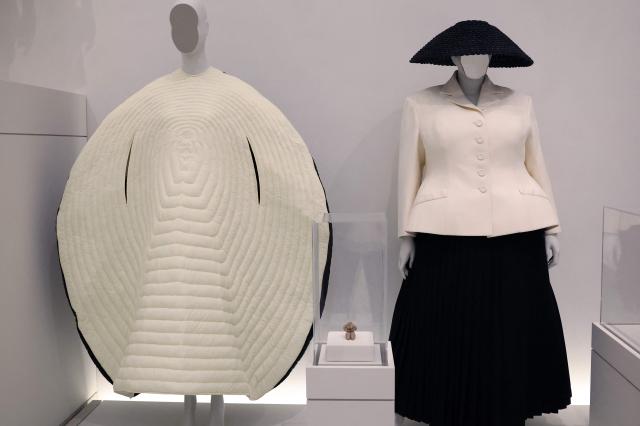 Fashion designs are exhibited during the press preview of the 2026 Met Gala celebrating "Costume Art" at the Metropolitan Museum of Art in New York City on May 4, 2026. Jeff Bezos and his wife Lauren Sanchez Bezos are lead sponsors and honorary co-chairs of the high-profile fundraising event which draws A-listers across entertainment, sport, fashion and business. (Photo by TIMOTHY A. CLARY / AFP)