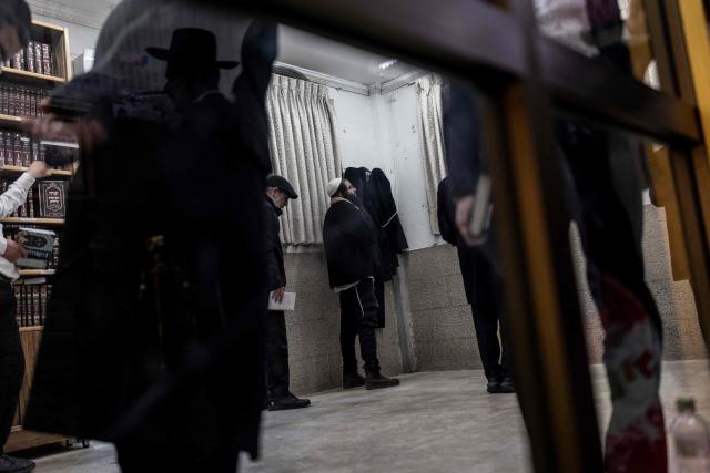 Ultra Orthodox Jews praying at the tomb of “Shimon Hazadik” (Simeon the Just) as they celebrate the Jewish holiday of Lag BaOmer in the east Jerusalem neighborhood of Sheikh Jarrah on May 4, 2026. Lag BaOmer marks the anniversary of the death of Talmudic sage Rabbi Shimon Bar Yochai approximately 1,900 years ago. (Photo by ilia YEFIMOVICH / AFP)