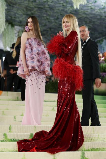 US model Sunday Rose Kidman Urban and Australian-US actress Nicole Kidman arrives for the 2026 Met Gala celebrating "Costume Art" at the Metropolitan Museum of Art on May 4, 2026, in New York. (Photo by Angela Weiss / AFP)