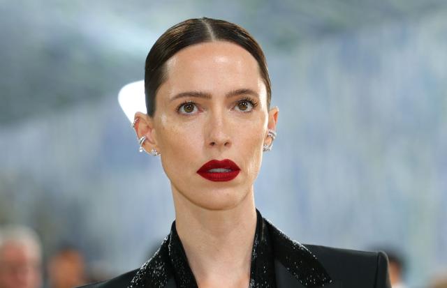 US actress Rebecca Hall arrives for the 2026 Met Gala celebrating "Costume Art" at the Metropolitan Museum of Art, in New York, on May 4, 2026. (Photo by ANGELA WEISS / AFP)