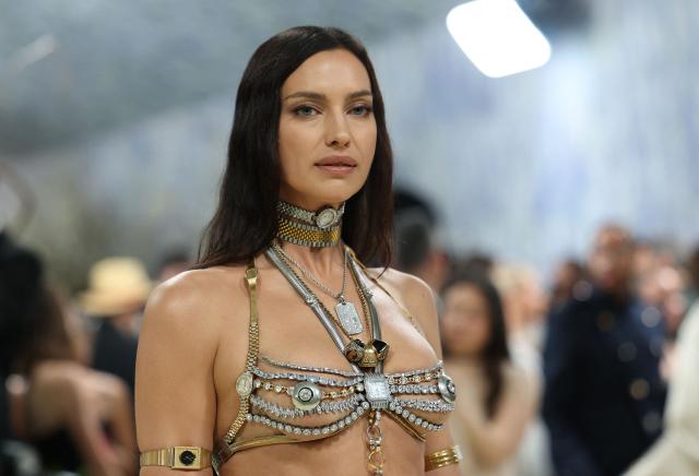 Russian model Irina Shayk arrives for the 2026 Met Gala celebrating "Costume Art" at the Metropolitan Museum of Art, in New York, on May 4, 2026. (Photo by ANGELA WEISS / AFP)