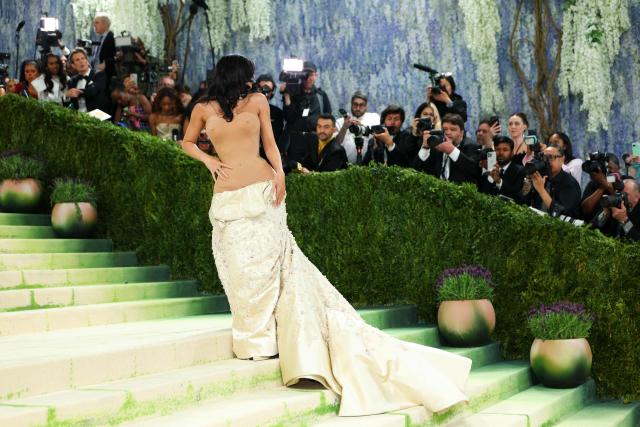 US entrepreneur Kylie Jenner arrives for the 2026 Met Gala celebrating "Costume Art" at the Metropolitan Museum of Art, in New York, on May 4, 2026. (Photo by Angela Weiss / AFP)