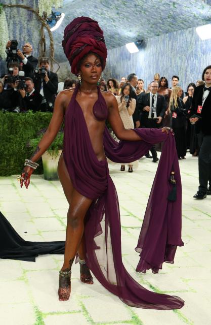 US rapper and singer Doechii arrives for the 2026 Met Gala celebrating "Costume Art" at the Metropolitan Museum of Art, in New York, on May 4, 2026. (Photo by ANGELA WEISS / AFP)