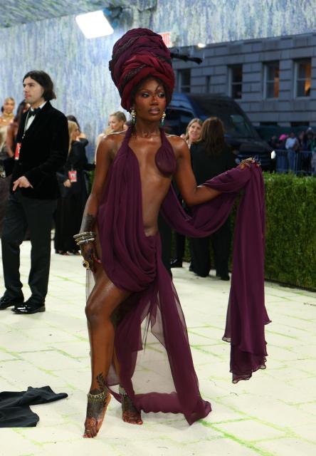 US rapper and singer Doechii arrives for the 2026 Met Gala celebrating "Costume Art" at the Metropolitan Museum of Art, in New York, on May 4, 2026. (Photo by ANGELA WEISS / AFP)