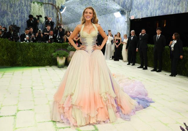 US actress Blake Lively arrives for the 2026 Met Gala celebrating "Costume Art" at the Metropolitan Museum of Art, in New York, on May 4, 2026. (Photo by ANGELA WEISS / AFP)