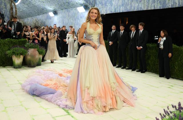 US actress Blake Lively arrives for the 2026 Met Gala celebrating "Costume Art" at the Metropolitan Museum of Art, in New York, on May 4, 2026. (Photo by ANGELA WEISS / AFP)