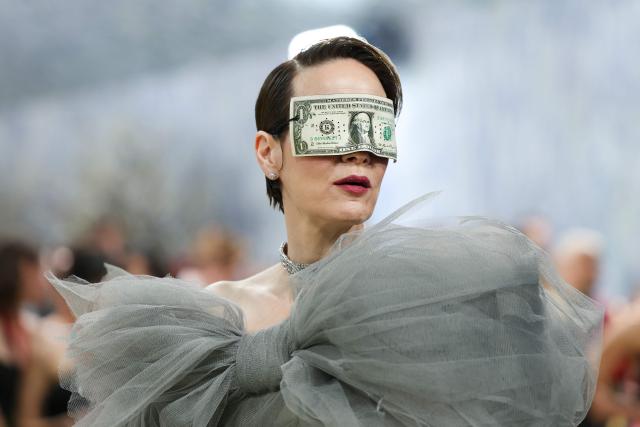 US actress Sarah Paulson arrives for the 2026 Met Gala celebrating "Costume Art" at the Metropolitan Museum of Art, in New York, on May 4, 2026. (Photo by Angela Weiss / AFP)