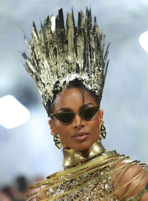 US singer Ciara arrives for the 2026 Met Gala celebrating "Costume Art" at the Metropolitan Museum of Art, in New York, on May 4, 2026. (Photo by ANGELA WEISS / AFP)