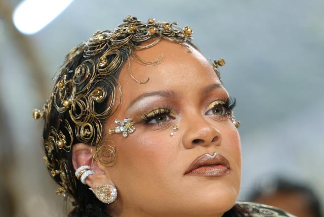 Barbadian singer Rihanna arrives for the 2026 Met Gala celebrating "Costume Art" at the Metropolitan Museum of Art, in New York, on May 4, 2026. (Photo by ANGELA WEISS / AFP)