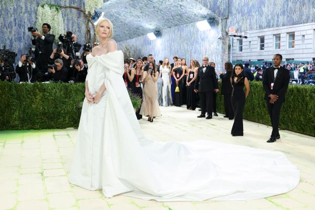 US model Alex Consani arrives for the 2026 Met Gala celebrating "Costume Art" at the Metropolitan Museum of Art, in New York, on May 4, 2026. (Photo by Angela Weiss / AFP)