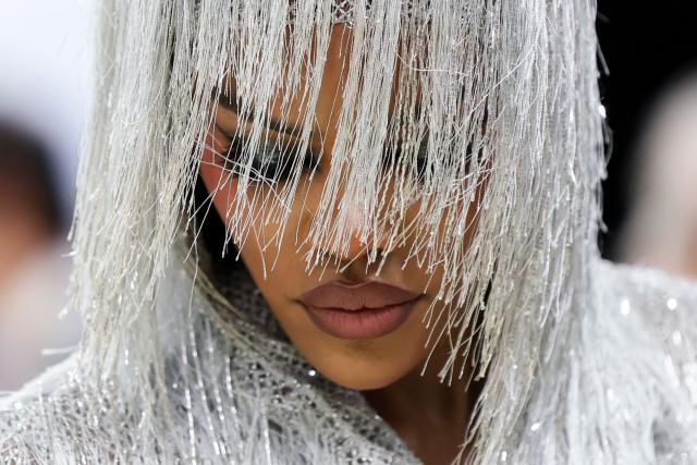 US actress Teyana Taylor arrives for the 2026 Met Gala celebrating "Costume Art" at the Metropolitan Museum of Art, in New York, on May 4, 2026. (Photo by Angela Weiss / AFP) / ALTERNATE CROP